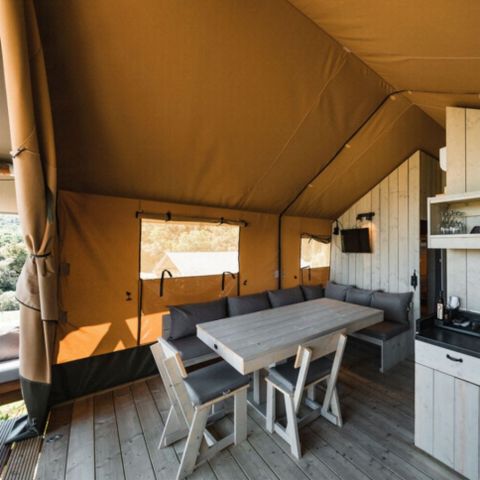 TENTE TOILE ET BOIS 4 personnes - Woodlodge 4 personnes (2 chambres)