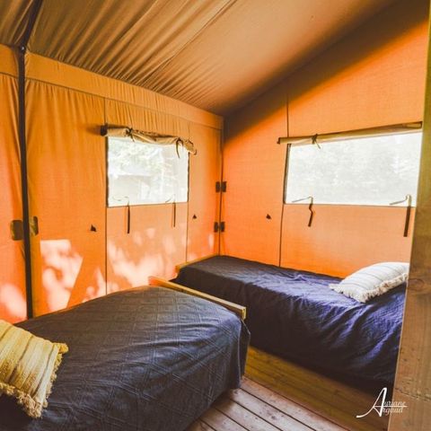 TENTE TOILE ET BOIS 4 personnes - Woodlodge 4 personnes (2 chambres)