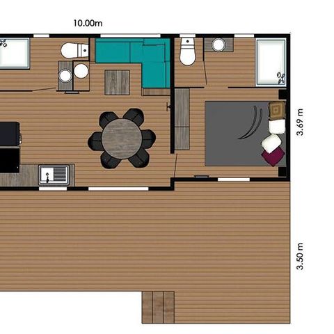 CHALET 6 personnes - Eco-Lodge Manyara 40 m²