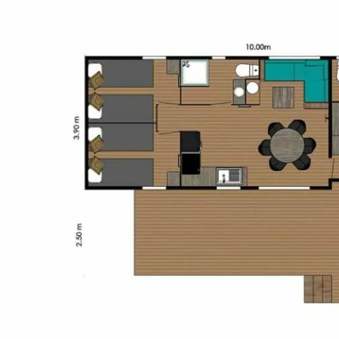 CHALET 4 personnes - Eco-Lodge Manyara 34 m²