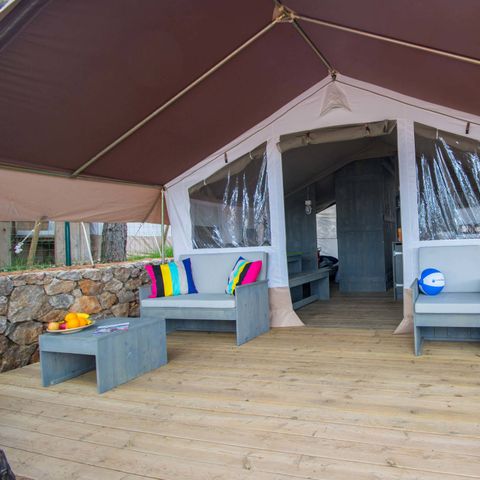 TENTE TOILE ET BOIS 5 personnes - Luxury safari tent