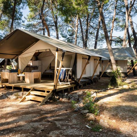 TENTE TOILE ET BOIS 5 personnes - Safari tent Comfort