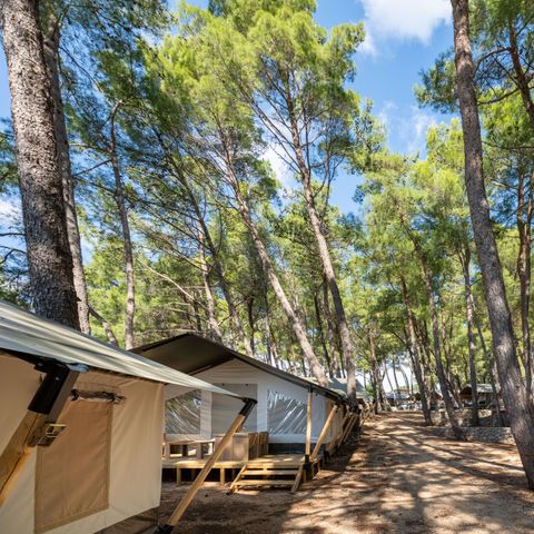 TENTE TOILE ET BOIS 5 personnes - Krk - Tente Safari Confort + climatisation