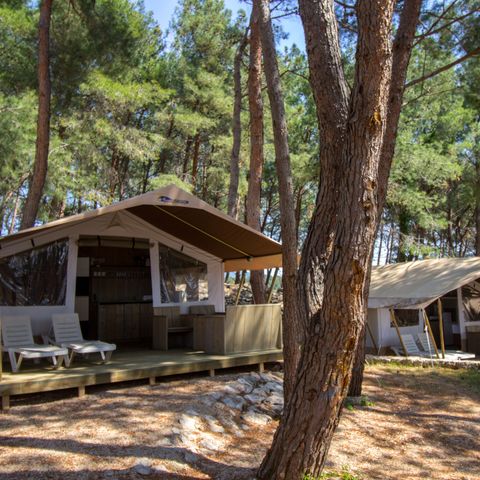 TENTE TOILE ET BOIS 5 personnes - Krk - Tente safari de luxe