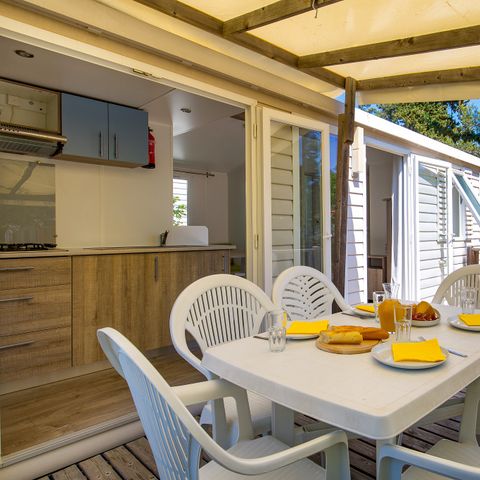 BUNGALOW 6 personnes - Comfort | 3 Ch. | 6 Pers. | Terrasse surélevée | Clim.