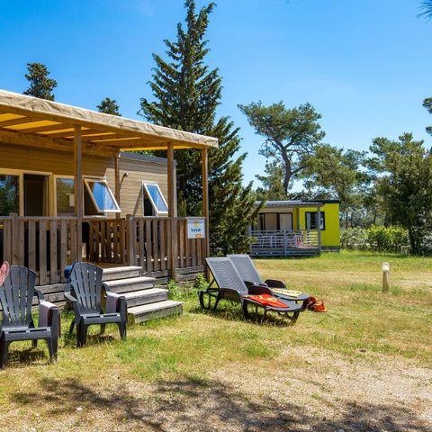 BUNGALOW 4 personnes - Mobil-home | Premium | 2 Ch. | 4 Pers. | Terrasse surélevée | Clim.