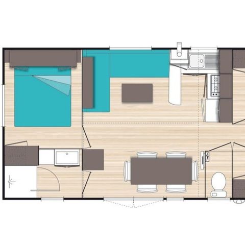 BUNGALOW 6 personnes - Loisir+ 6 personnes 3 chambres 33m²
