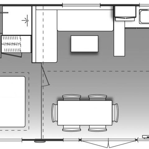 BUNGALOW 6 personnes - Loisir+ 6 personnes 3 chambres 2 sdb 39m² 