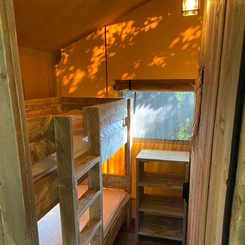TENTE TOILE ET BOIS 4 personnes - Tente Lodge 2 chambres