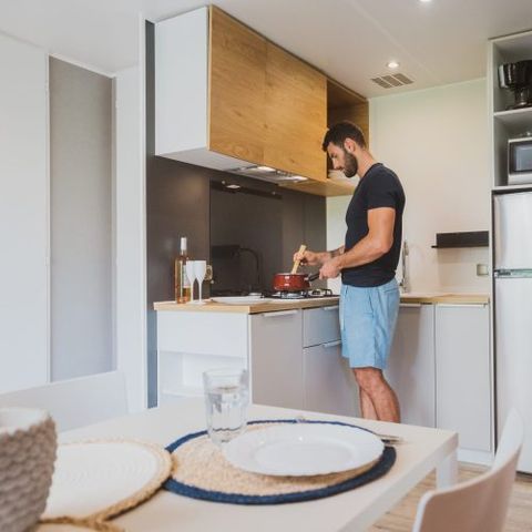 Mobilhome 4 personnes - Moorea 52 m² - 3 pièces - 2 chambres - Jacuzzi privatif - Climatisation