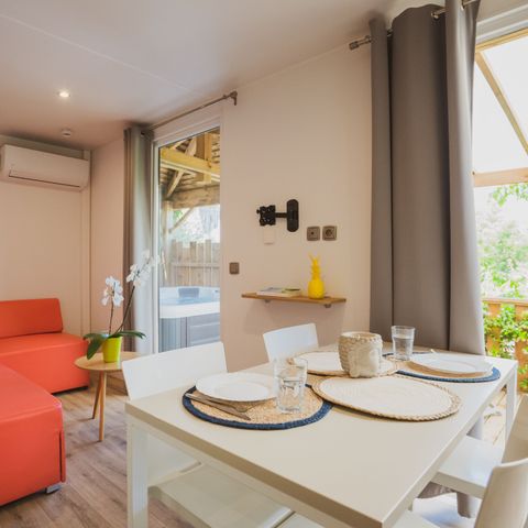 Mobilhome 4 personnes - Mobil-Home Moorea SPA & rooftop - 52m2