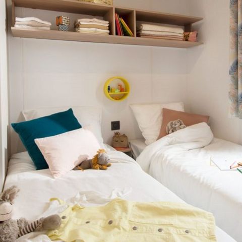 Mobilhome 6 personnes - Maïao 36 m² - 4 pièces - 3 chambres - Climatisation et TV