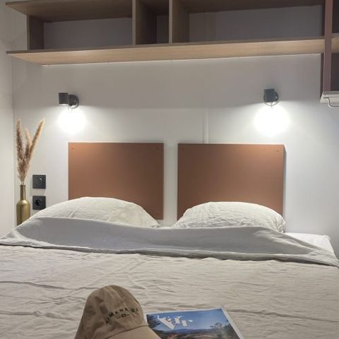 Mobilhome 6 personnes - Maïao 36 m² - 4 pièces - 3 chambres - Climatisation et TV