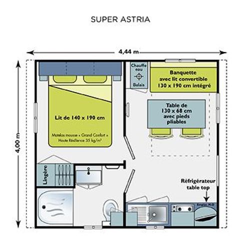 BUNGALOW 2 personnes - MYRTILLE
