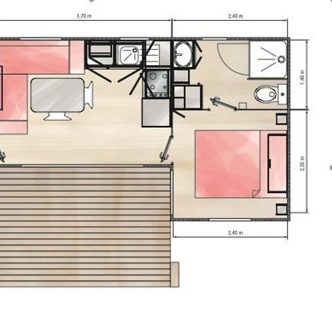 BUNGALOW 4 personnes - VIOLETTE