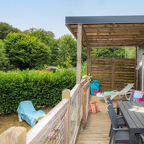 Mobilhome 6 personnes - Comfort XL | 3 Ch. | 6 Pers. | Terrasse surélevée | Clim.