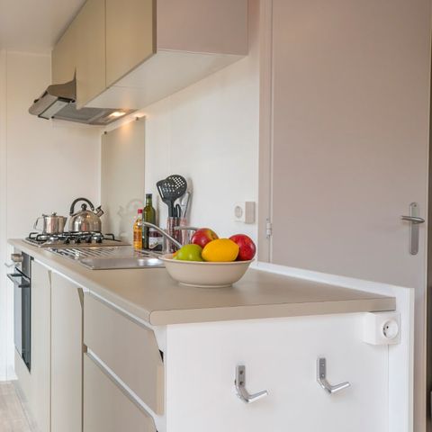 Mobilhome 6 personnes - Comfort XL | 3 Ch. | 6 Pers. | Terrasse surélevée | Clim.