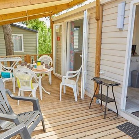 Mobilhome 4 personnes - Comfort XL | 2 Ch. | 4 Pers. | Terrasse surélevée | Clim.