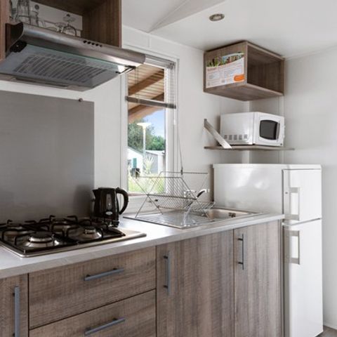 Mobilhome 4 personnes - Premium | 2 Ch. | 4 Pers. | Terrasse surélevée | 2 SDB | Clim