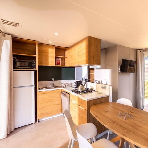 Mobilhome 8 personnes - Mobil-home | Ultimate | 3 Ch. | 6/8 Pers. | Terrasse surélevée | Clim. | TV