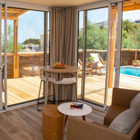 BUNGALOW 8 personnes - Lodge Riviera 2 à 8 pers. clim. Plancha