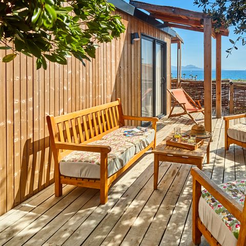 BUNGALOW 8 personnes - Lodge Riviera 2 à 8 pers. clim. Plancha