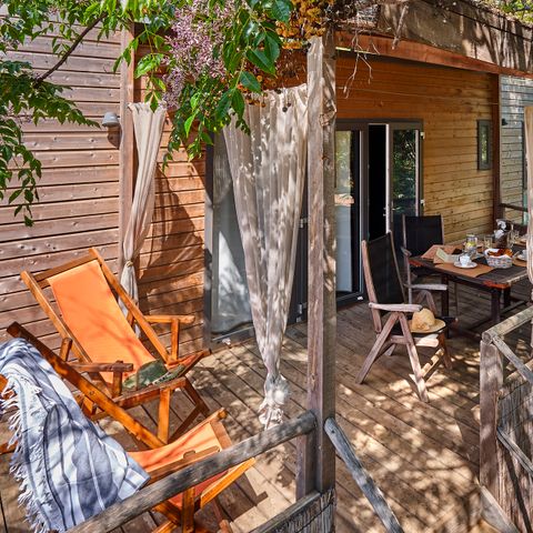 BUNGALOW 6 personnes - Lodge 2 à 6 pers. clim. Plancha