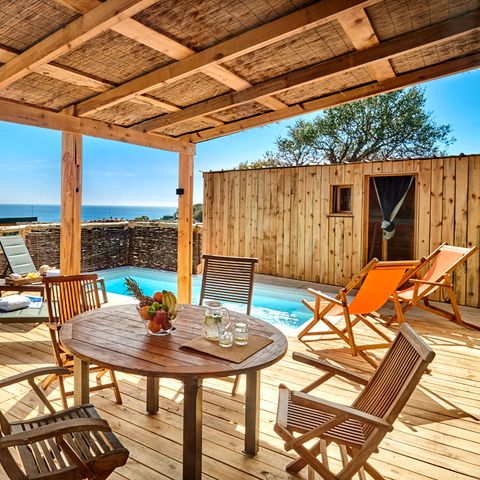 BUNGALOW 6 personnes - Lodge Luxe Riviera vue mer panoramique