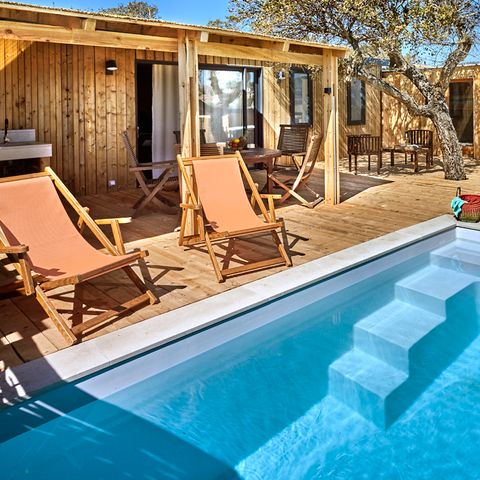 BUNGALOW 6 personnes - Lodge Luxe Riviera vue mer panoramique