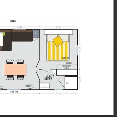 BUNGALOW 4 personnes - Mobile home Confort 34m² - de propriétaire- 2 chambres 
