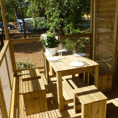 LODGE 5 personnes - Cabane Lodge CARRELET Confort 32m² - 2 chambres