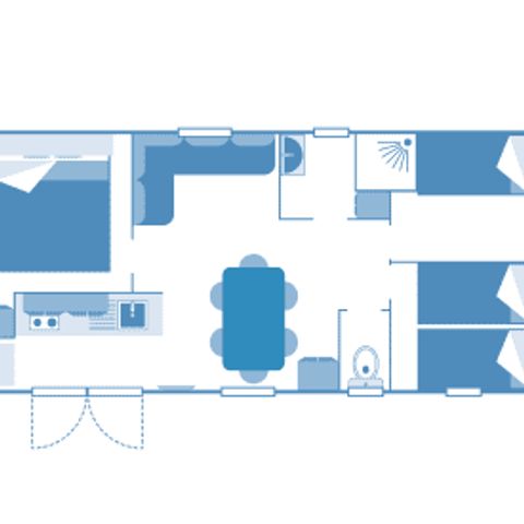 BUNGALOW 6 personnes - Cottage 6p 3ch ***