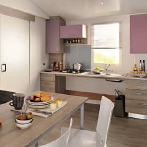 Mobilhome 5 personnes - Cottage 4/5p 2ch clim *** PMR