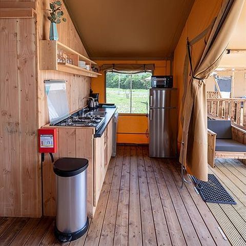 Tente en toile et en bois 7 personnes - SunLodge Taiga&Kambi