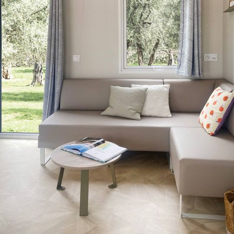 Mobilhome 6 personnes - Comfort | 3 Ch. | 6 Pers. | Terrasse surélevée | Clim.