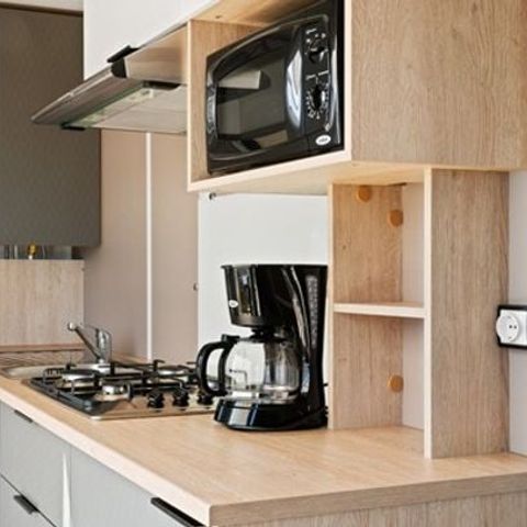 Mobilhome 6 personnes - Premium | 3 Ch. | 6 Pers. | Terrasse Lounge | Clim. | TV