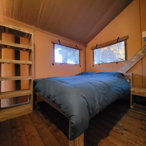 TENTE TOILE ET BOIS 6 personnes - Tente safari 6p avec sanitaires