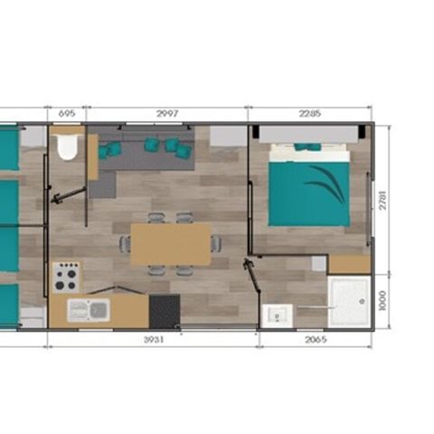 BUNGALOW 6 personnes - Confort+ 3 chambres 6 Personnes