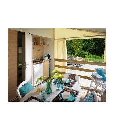 TENTE TOILE ET BOIS 5 personnes - Tithome 4/5 personnes