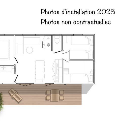 BUNGALOW 6 personnes - Loft Premium 33m² Climatisation TV
