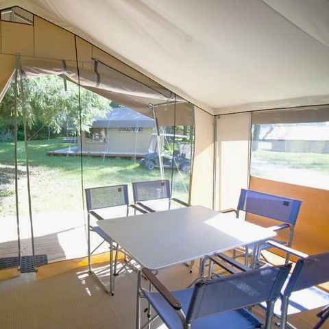 TENTE 5 personnes - Ciela Nature Lodge - 2 chambres - Cuisine – Salle de bain
