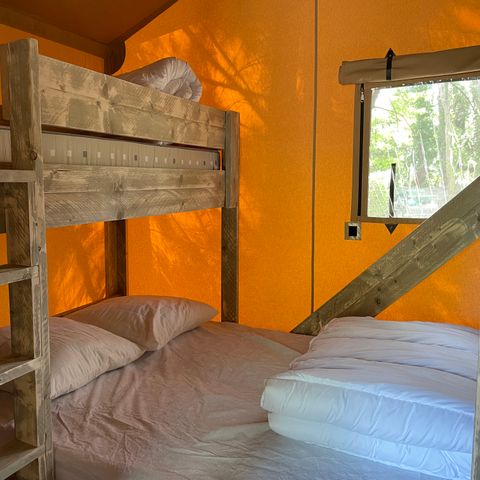 Tente en toile et en bois 5 personnes - Lodge Safari