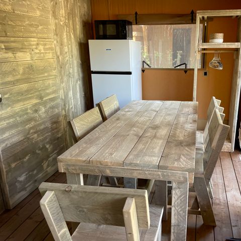 Tente en toile et en bois 5 personnes - Lodge Safari