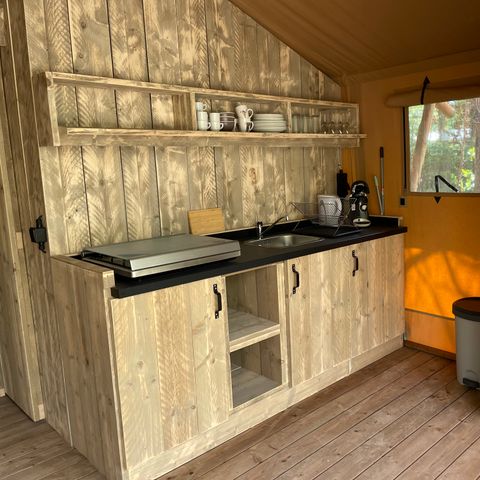 Tente en toile et en bois 6 personnes - Lodge Safari