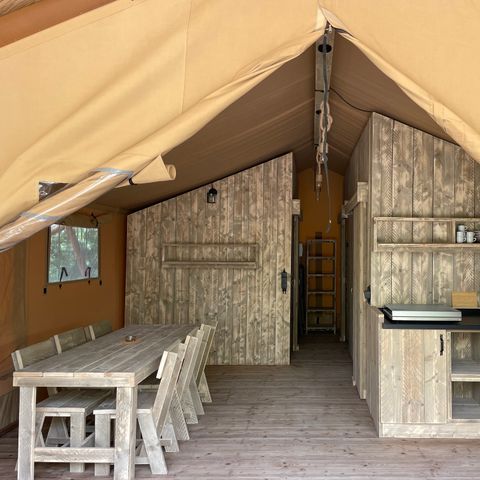 TENTE TOILE ET BOIS 6 personnes - Lodge Safari