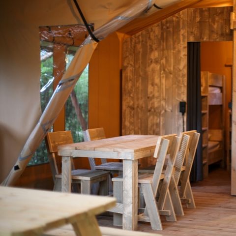 Tente en toile et en bois 4 personnes - Lodge Safari 27 m²