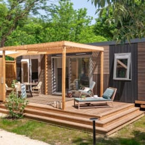 Mobilhome 4 personnes - Cottage Lévézou 4p 2ch 2sdb Premium clim