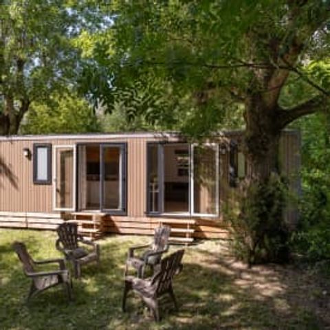 Mobilhome 6 personnes - Cottage Libellule 6p 3ch 2sdb **** clim