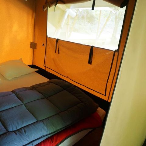 TENTE TOILE ET BOIS 4 personnes - Baroudeur (sans salle de bain privative)
