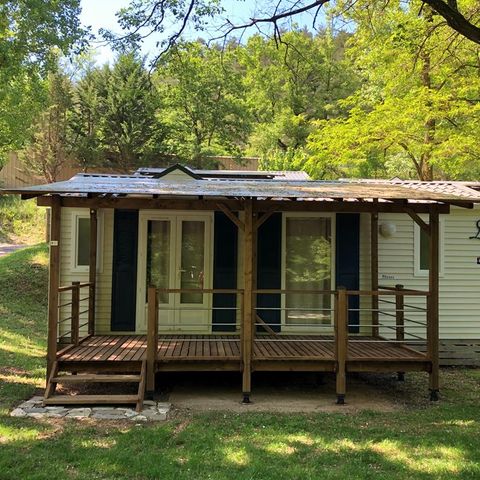 BUNGALOW 5 personnes - Résidence LOUISIANE  Confort 2 chambres avec terrasse couverte + TV